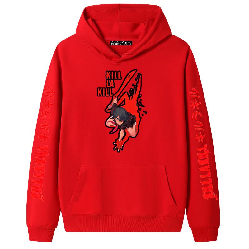 Japanese Anime Kill La Kill Hooded Long Sleeve Sweatshirt for Couples