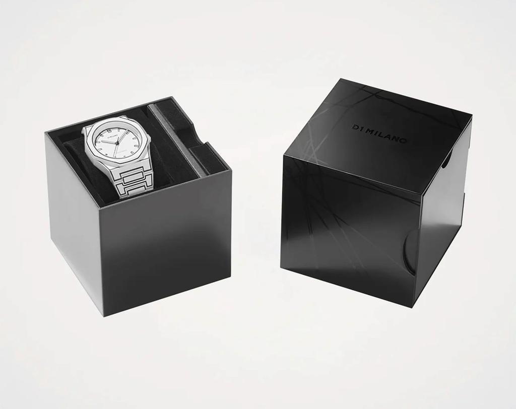 D1 Milano Men's PCBJ34 Polycarbonate Watch 40.5mm White Sketch