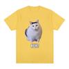 Cat Saying Huh Funny Meme TShirt Unisex Unisex 100 Cotton Breathable Short Sleeve Oversized T Shirts Fashion Harajuku Tee Shirt