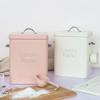 3KG Washing Powder Barrel With Spoon Small Grain Storage Box Household Multifunction Iron Covered Barrel Nordic Wind