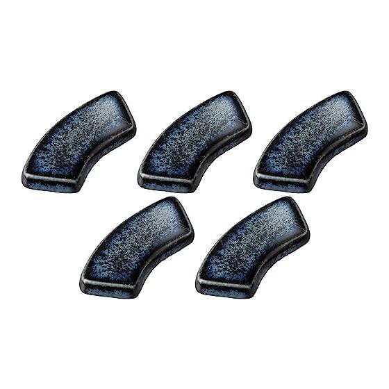 Set of 5 Sea Cucumber Fan-shaped Chopstick Rests, 6x2cm