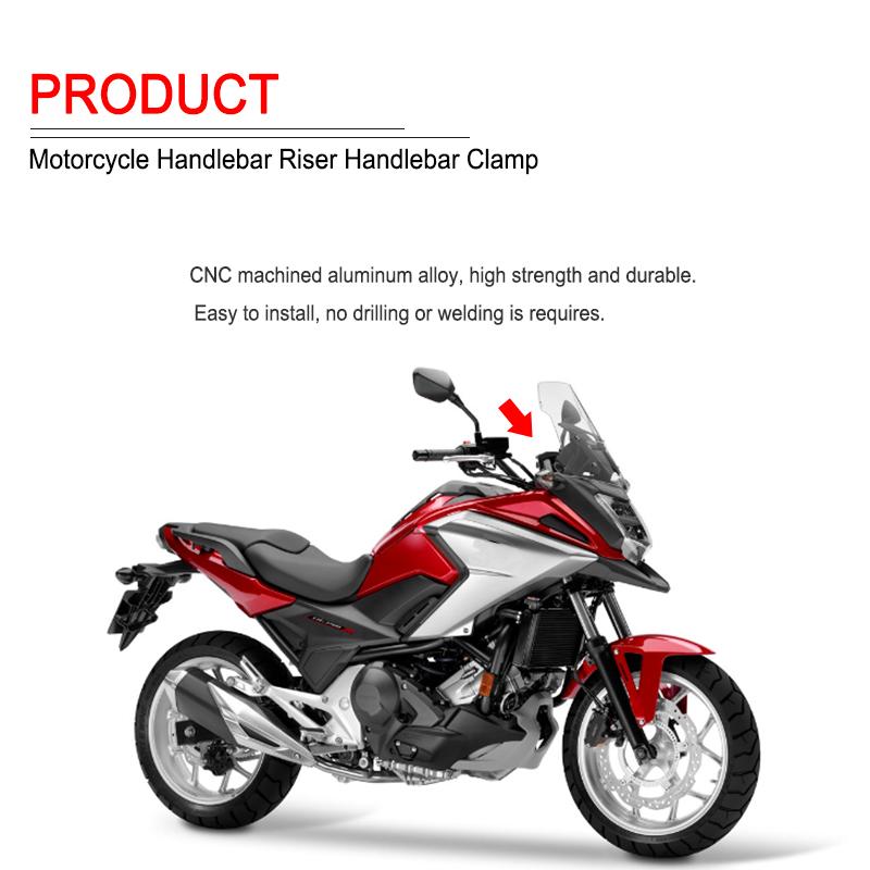For Honda NC750X NC700X NC750S NC700S NC750 X CB500F CB500X CB 500X DCT Motorcycle Bar Clamps Handlebar Handle Bar Riser