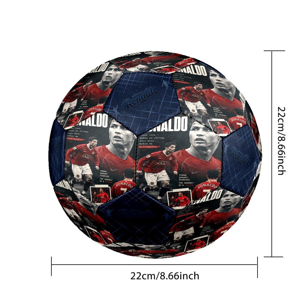 Ronaldo's Argentina's Messi: Legend Motion Soccer Ball Size 5 Football Machine Sewn Indoor/Outdoor Training and Matches