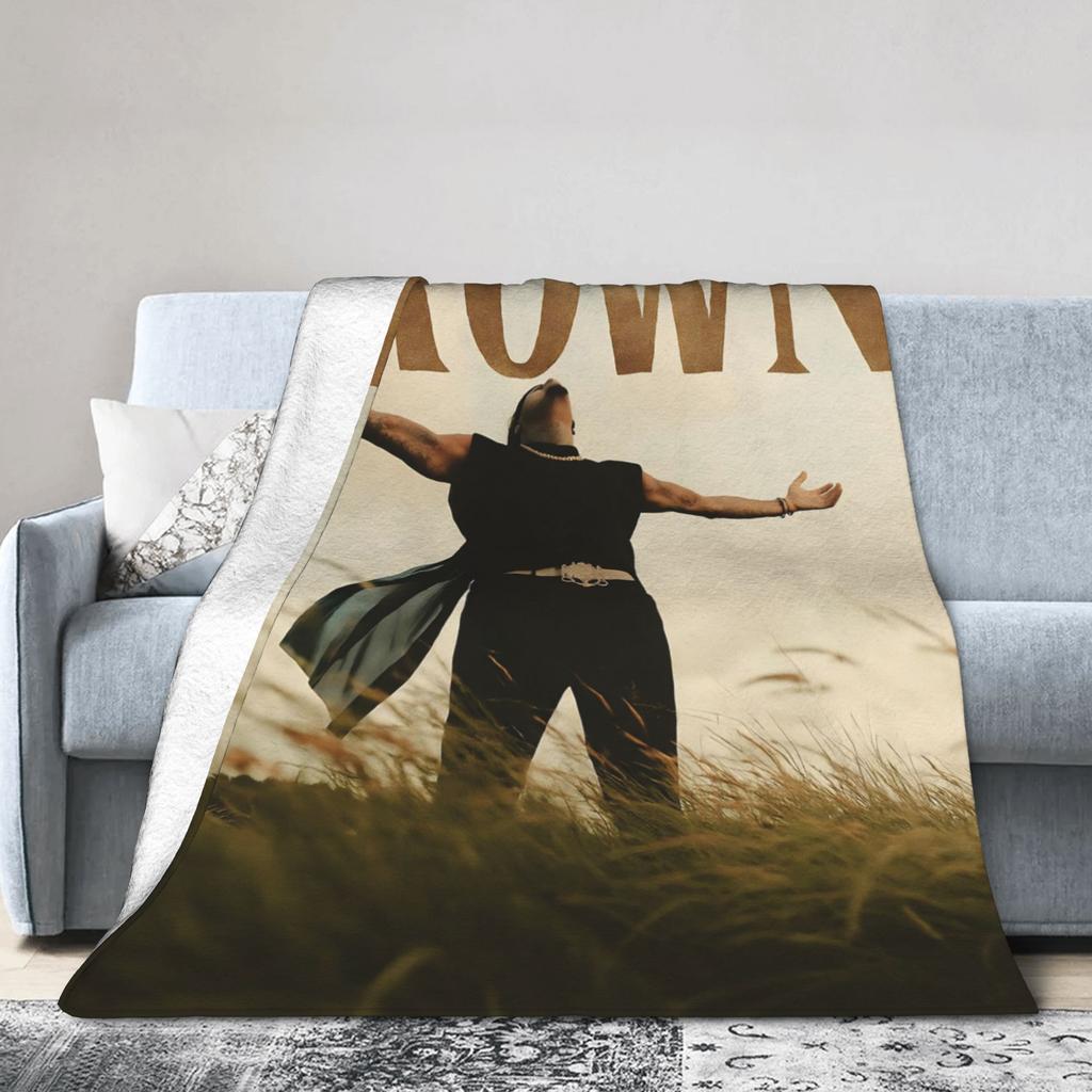 Warm Soft BlanketsKids Adult Travel Rapper Chris Browns Throw Blanket Flannel Bedspread Sofa Bed Comfortable Sofa Bed Cover