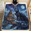 1PC How Train Dragon Patterned Flannel Blanket Suitable For All Seasons For Home Decor Warmth And Comfort Gifts Holiday Present