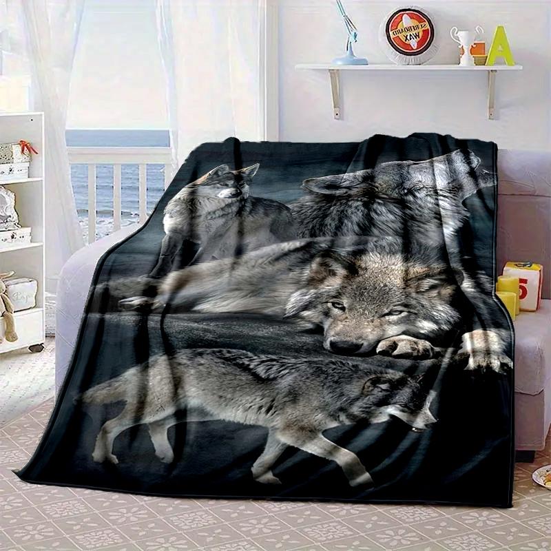 Wolf Pack Majesty Blanket Flannel Blanket Throw Blanket Sofa Cover Blanket Soft Premium Blanket Picnic Blanket Tv Blanket Gifts