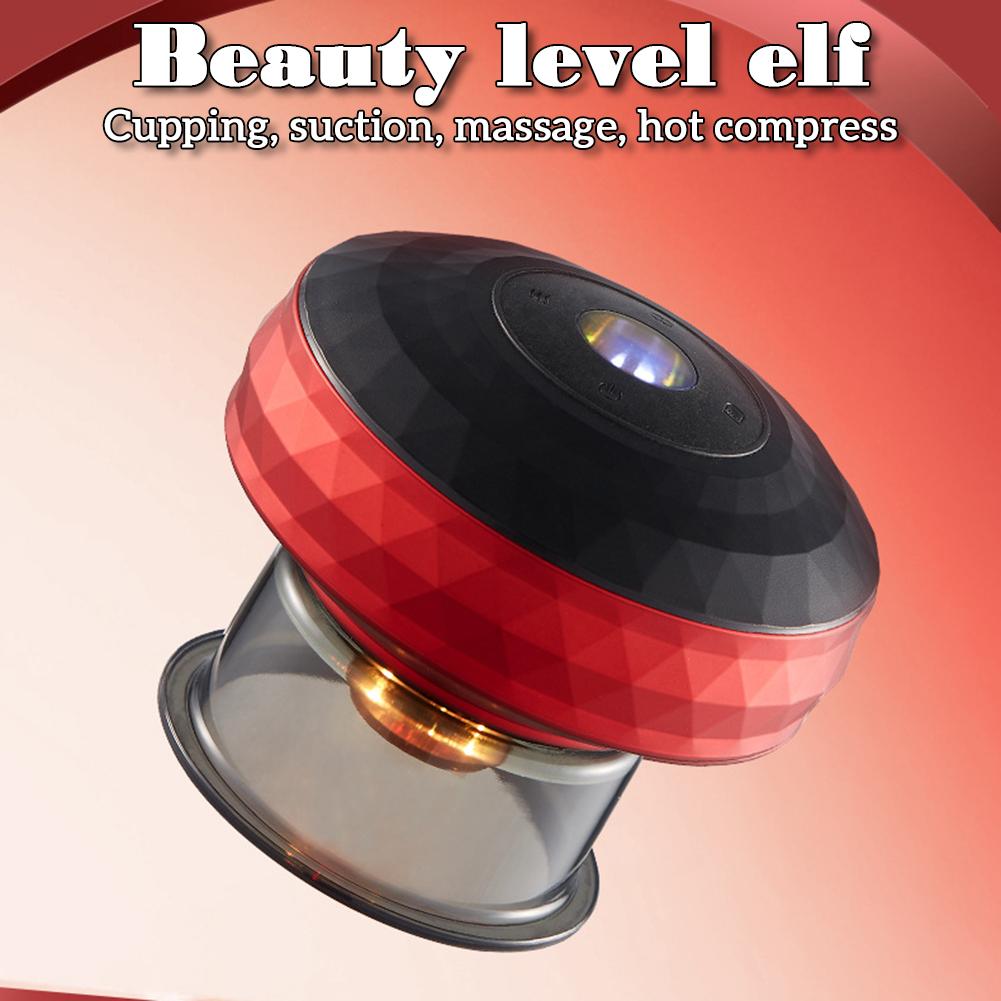 6/12 Modes Electric Cupping Massage,Professional Vacuum Suction Therapy Massager for Body,Smart Multifunctional Heated Scraper