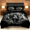 Rammstein Bedding Quilt Set Quilt Cover Pillowcase Home Decoration Birthday Gift (1 * duvet cover + 2 * pillowcase, without core)