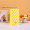 Colorful Minimalist Kraft Paper Bags for Baking Snacks and Children's Gifts