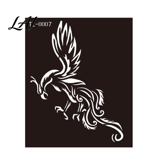 Indian Hand-painted Tattoo Henna Stencil Reusable DIY Tattooing Template Floral Animal Patterns Hand And Wrist Stencil for Temporary Tattoos