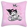 Kawaii Kuromi Sanrios Pillow Covers Cartoon Sofa Decorative Home Double-Sided Printing Short Plush Cute Cushion Cover