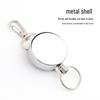 4cm All-Metal Retractable Yoyo Keychain with Steel Wire Rope - Anti-Lost Outdoor Device