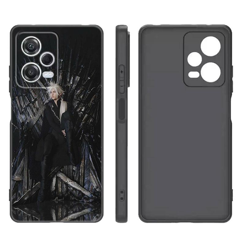 Game Final Fantasy Black Silicone Phone Case For Xiaomi Redmi Note 9 10 11 11S 11T 12 13 Pro 5G Plus 9S 10S 12S