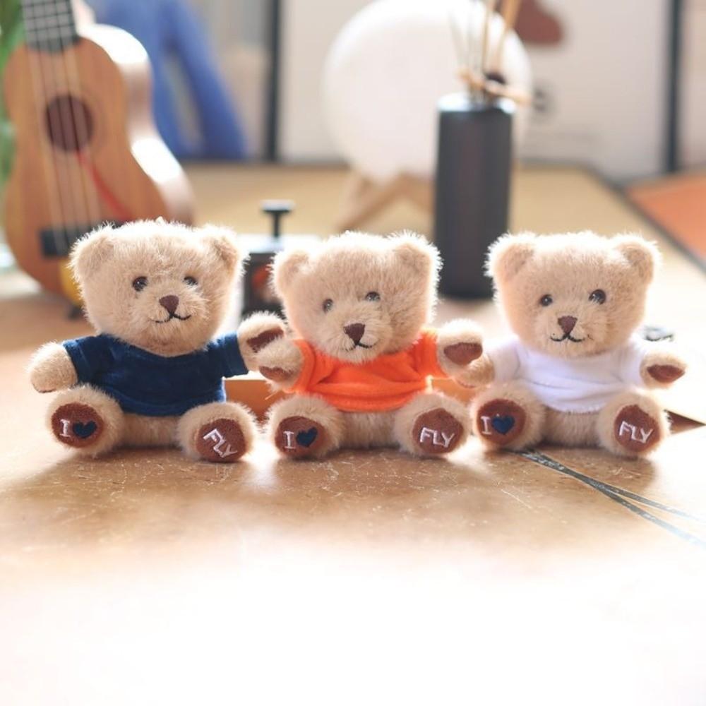 Stuffed Animal Plush Bear Key Chain Cute Stuffed Bear Key Ring Graduation Bear Doll Car Key Chain
