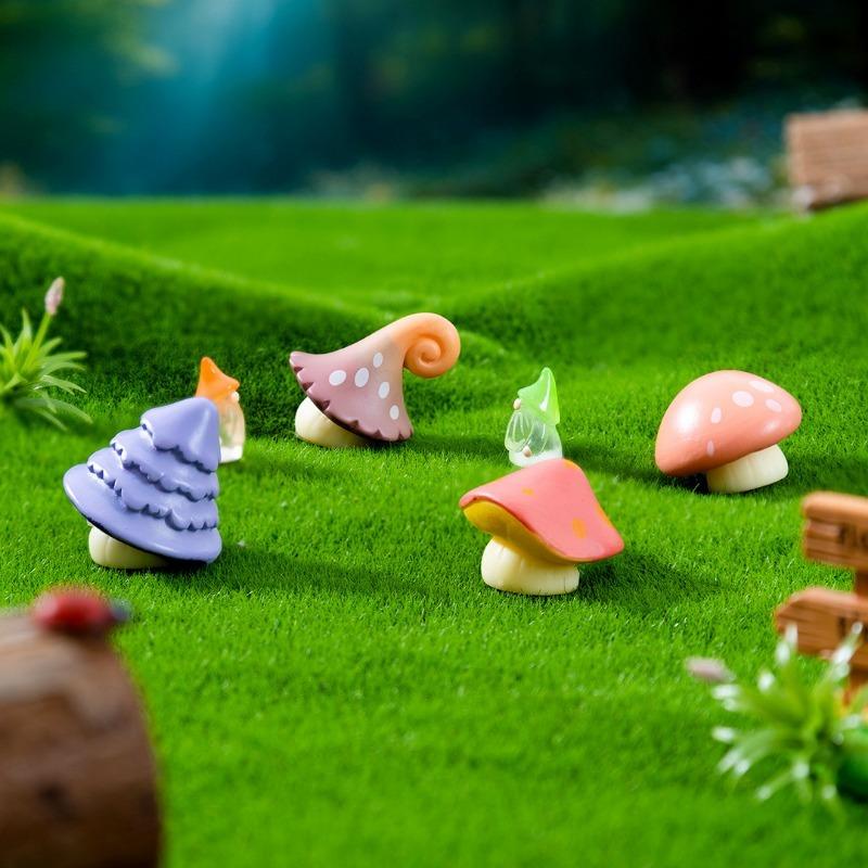 Moss Micro-landscape Simulation Forest Large Mushroom Garden Landscaping Decoration Accessories Mini Small Ornaments