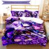 3pcs Genshin Impact Balzebub pattern bedding set duvet cover set includes duvet cover &pillowcases, perfect all season bedroom decoration & gift