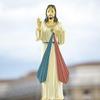 Christ Catholic Statue Jesus Divine Mercy Figurine Lord Religious Gifts Hand Painted Renaissance Collection Figure for Home Dec