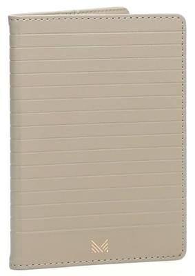 MONOCOZZI LUCID Slim Passport Holder, Anti-Skimming Faux Leather Passport Cover, Simple, Stylish, and Cute, Elephant Gray