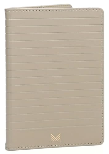 MONOCOZZI LUCID Slim Passport Holder, Anti-Skimming Faux Leather Passport Cover, Simple, Stylish, and Cute, Elephant Gray