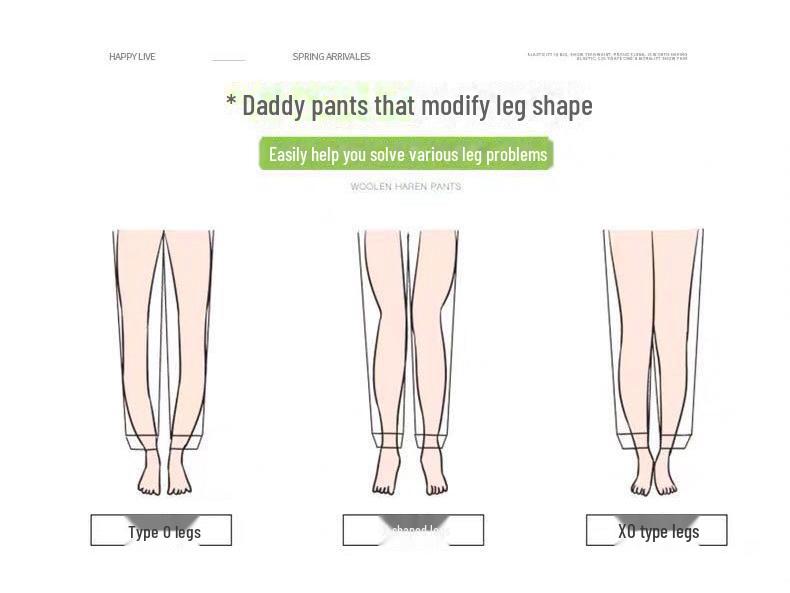 2024 Autumn/Winter High Waist Warm Loose Harem Jeans with Elastic Waist for Women