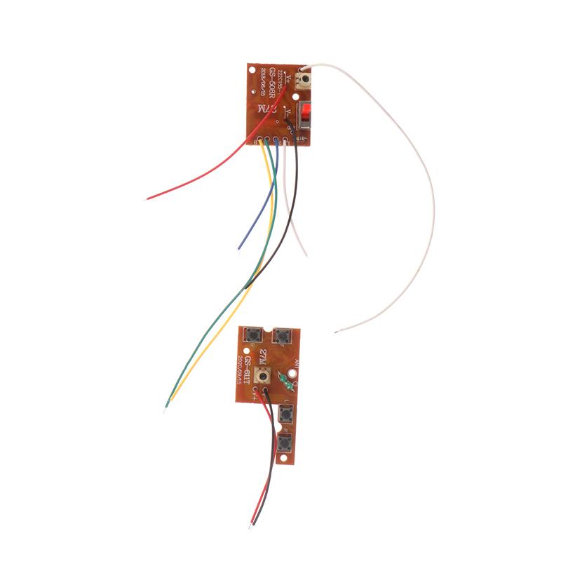 4Ch Rc Remote Control 27Mhz Circuit Pcb Transmitter And Receiver Board With Antenna Radio System For Car Truck Toy