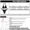 Women's High Waist Plus Size Swimsuit Bikini Color Pleated Split Two Piece Swimsuit