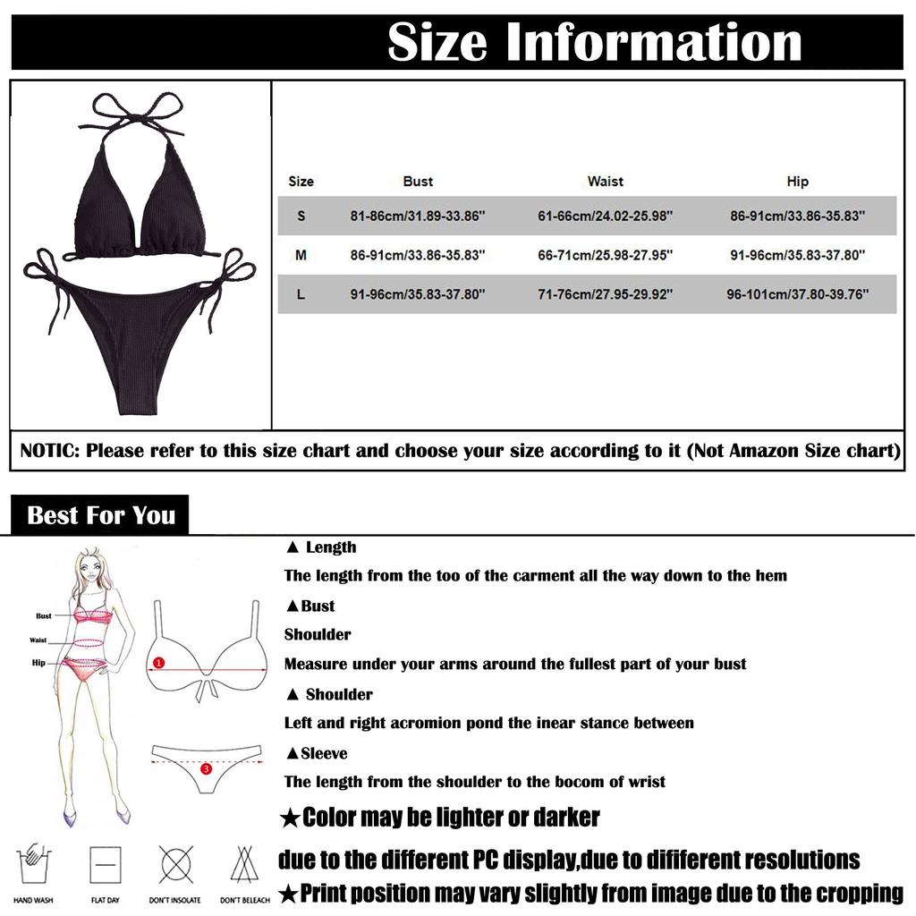 Women's High Waist Plus Size Swimsuit Bikini Color Pleated Split Two Piece Swimsuit