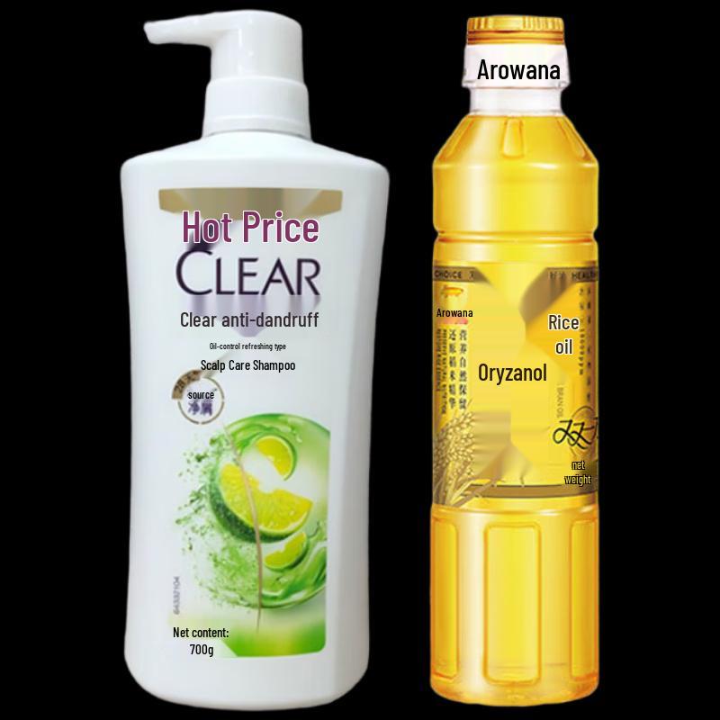 Clear Scalp Care Anti-Dandruff Shampoo & Rice Bran Oil Set