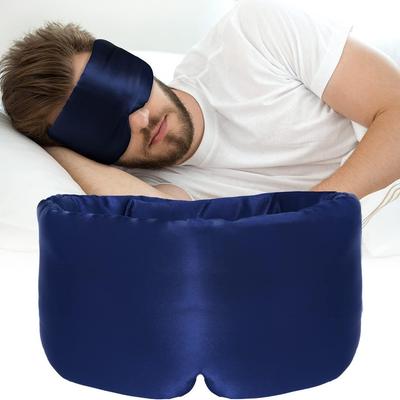 Silk Sleep Mask: Full-Cover, Non-Ear, Cool & Soft for Travel