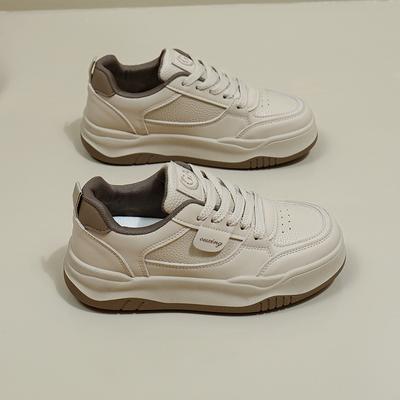 White Shoes Women's Autumn New Student Ins Trendy All-Match Thick Bottom Board Shoes Spring and Autumn Casual Shoes