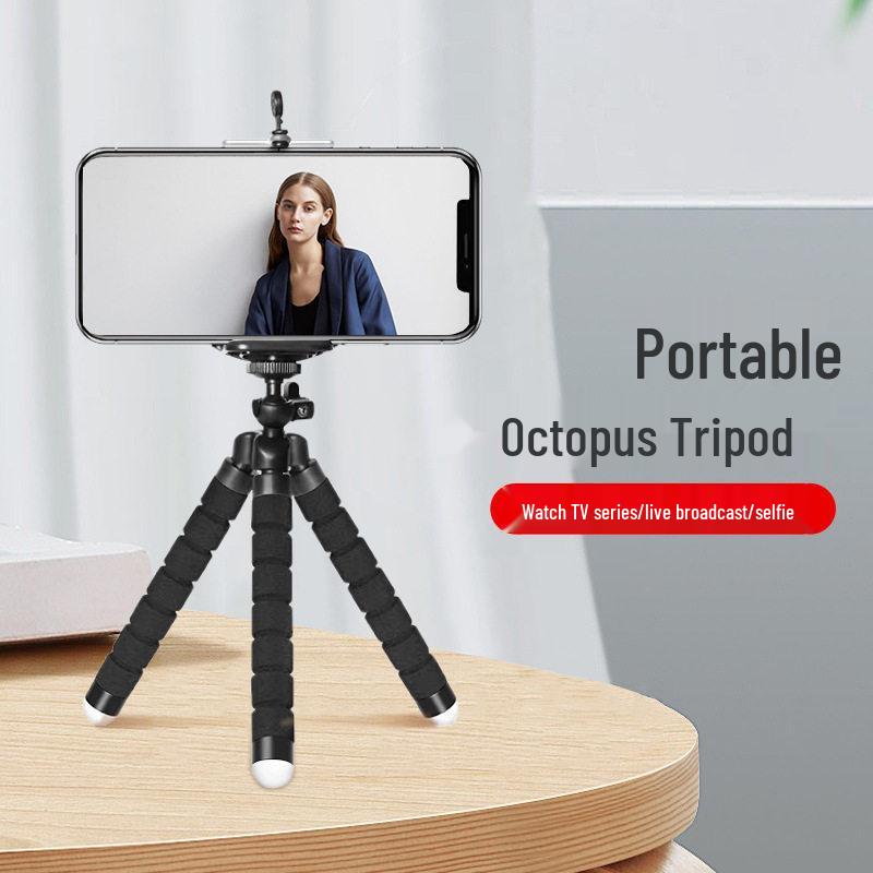 Universal Octopus Phone Stand: Multifunctional Desktop Tripod for Live Streaming, Photography, and Portable Outdoor Selfies