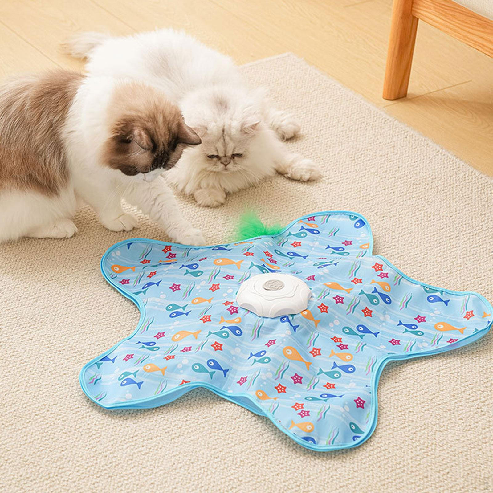 

Cat Toy Automatic Feather Game SelfAssisted Entertainment PP Material with Intelligent Control Fish