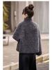 Women's Wool Fur-Trim Coat - Autumn/Winter, Casual Loose Fit, Stand-Up Collar, Single-Breasted (HE8835)