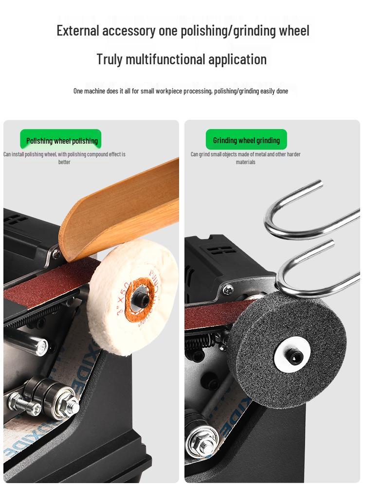 Automatic Micro Mini Belt Sander & Knife Sharpener - Industrial-Grade Polishing Machine