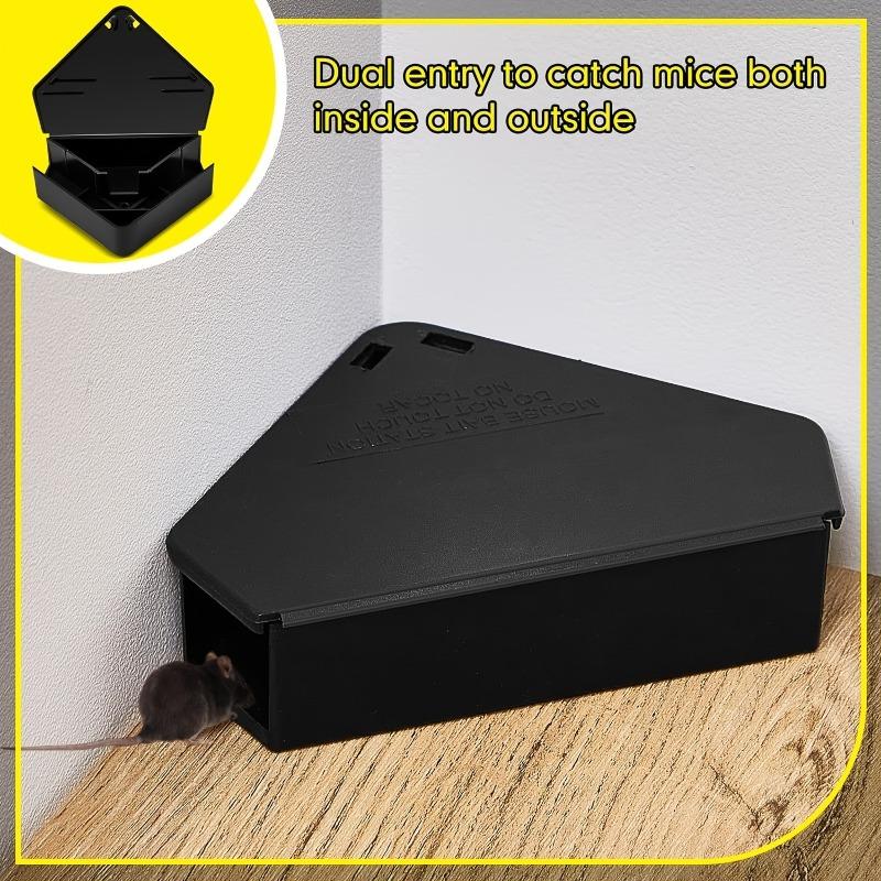 Mouses Bait Station Mice Stations Trap Bait Reusable Triangle Bait Station Bait Boxes for Mice Mouses Box for Indoor Outdoor