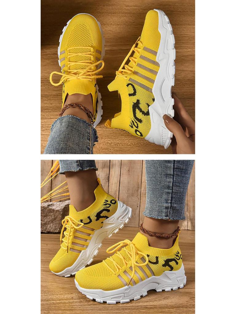 2025 Women's Spring & Autumn Fashion Mesh Breathable Casual Sneakers