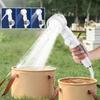 Camping Shower Pump Outdoor Camp Shower Pump Electric Sprayer Head for Car Washing Tent Bathroom Garden Beach Rv Pet Bath Hiking