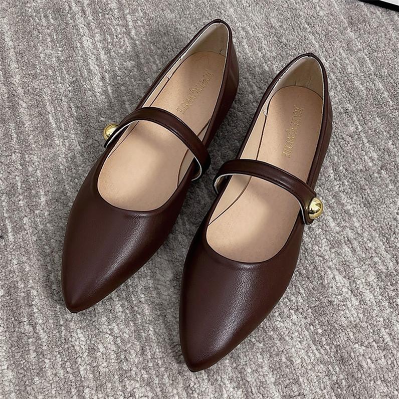 Single shoes women's new spring temperament flat shoes soft sole shallow mouth fashion women's shoes 2026