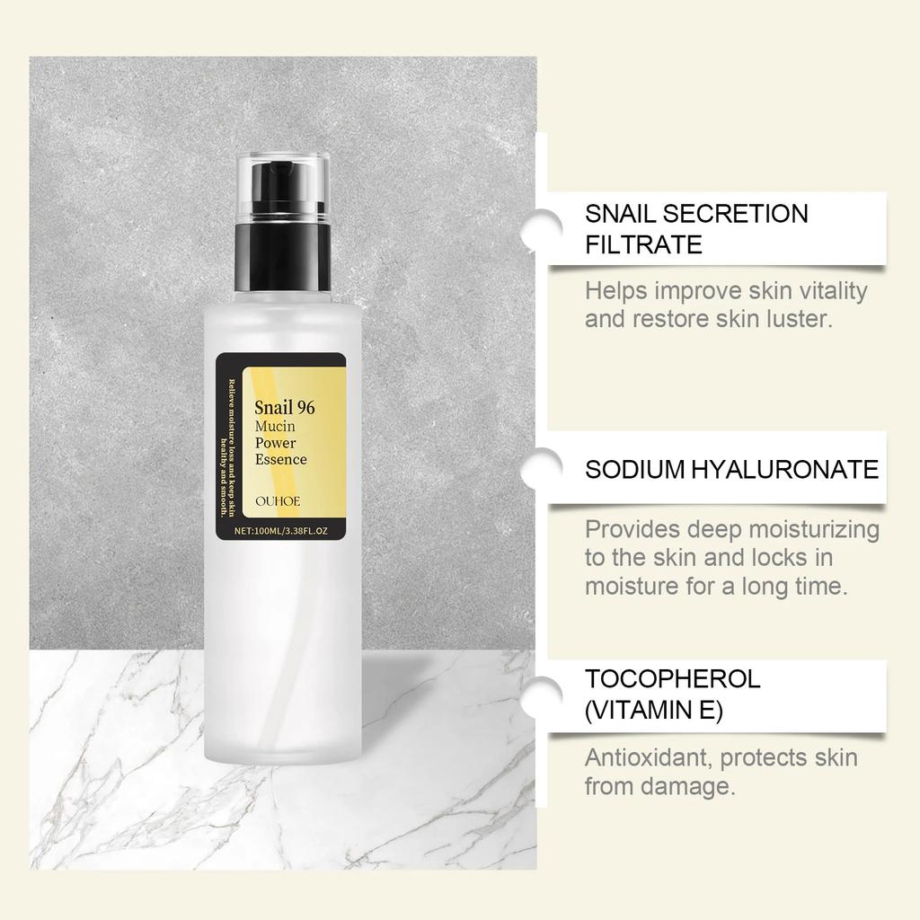 Snail 96 Mucin Power Essence Fading Fine Lines Moisturizing Lifting Firming Smoothing Nourishin Brightening Skin Care