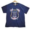 My Favorite Police Officer Calls Me Mom Floral Shield Blue T-Shirt Women's Sz XL Unisex T-Shirt