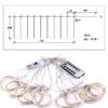 New 1.5 * 2M LED Rainbow Curtain Light USB Eight Function Mode Fairy Lights String Christmas Wedding Party Indoor Outdoor Decoration LS