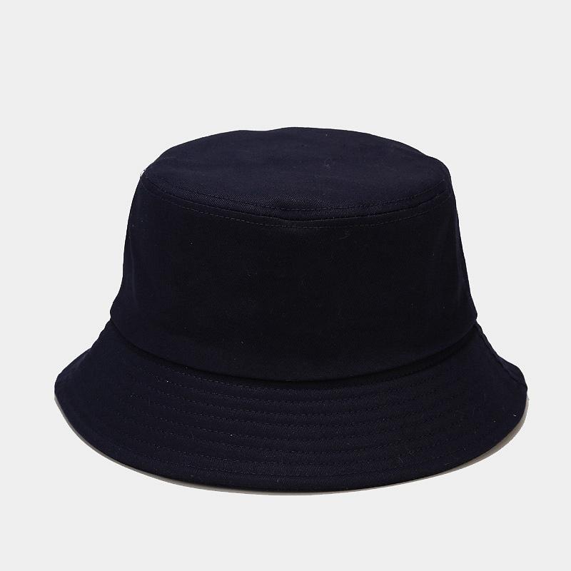 Bucket Hat Women's Simple Solid Color Cotton Foldable Basin Hat Men's Outdoor Sunscreen Sun Hat Casual Sun Hat
