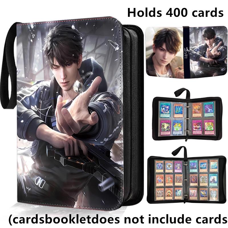 400/900pcs Love and Deep Space Card Album Book Folder 4/9 Card Slots Collections Zipper Double Pocket Card Binder Holder