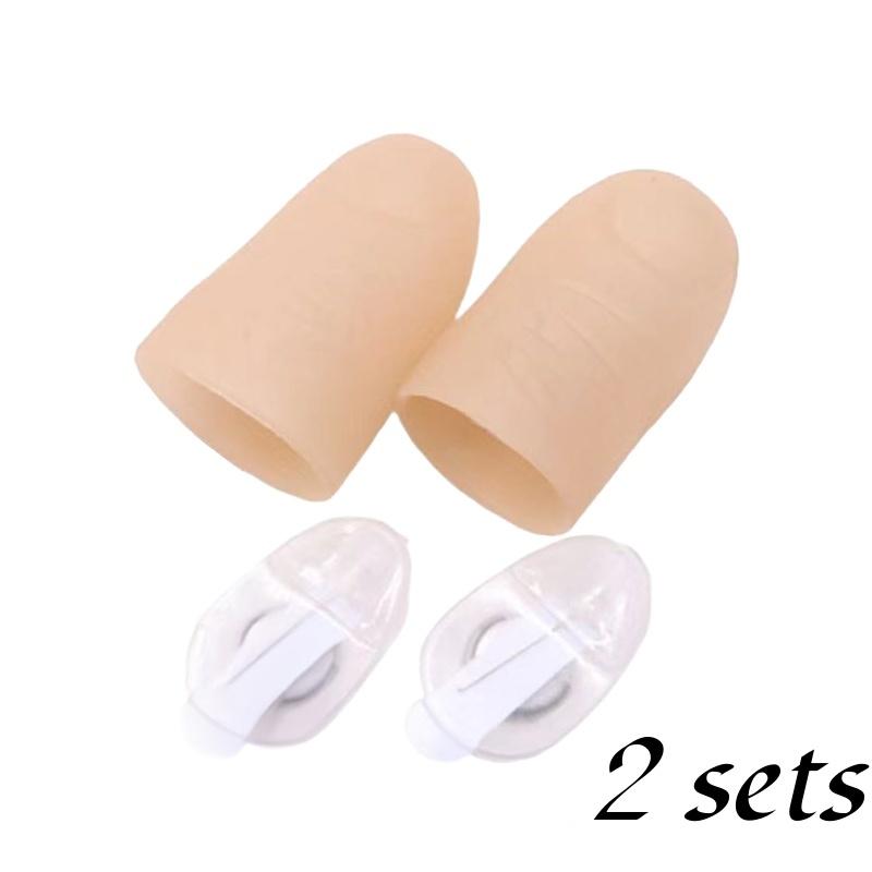 1/5pcs Fake Thumb Tip Light Up Finger Magic Trick Close-Up Novelty Toys Funny Prank Props for Party Fun LED Glow Festival Gift