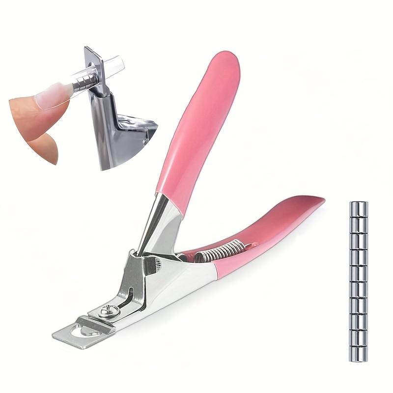 

Acrylic Nail Clippers Scissors with 10 Magnets Suitable for Long Acrylic Gel Nail Tip Adjustable Stainless Steel