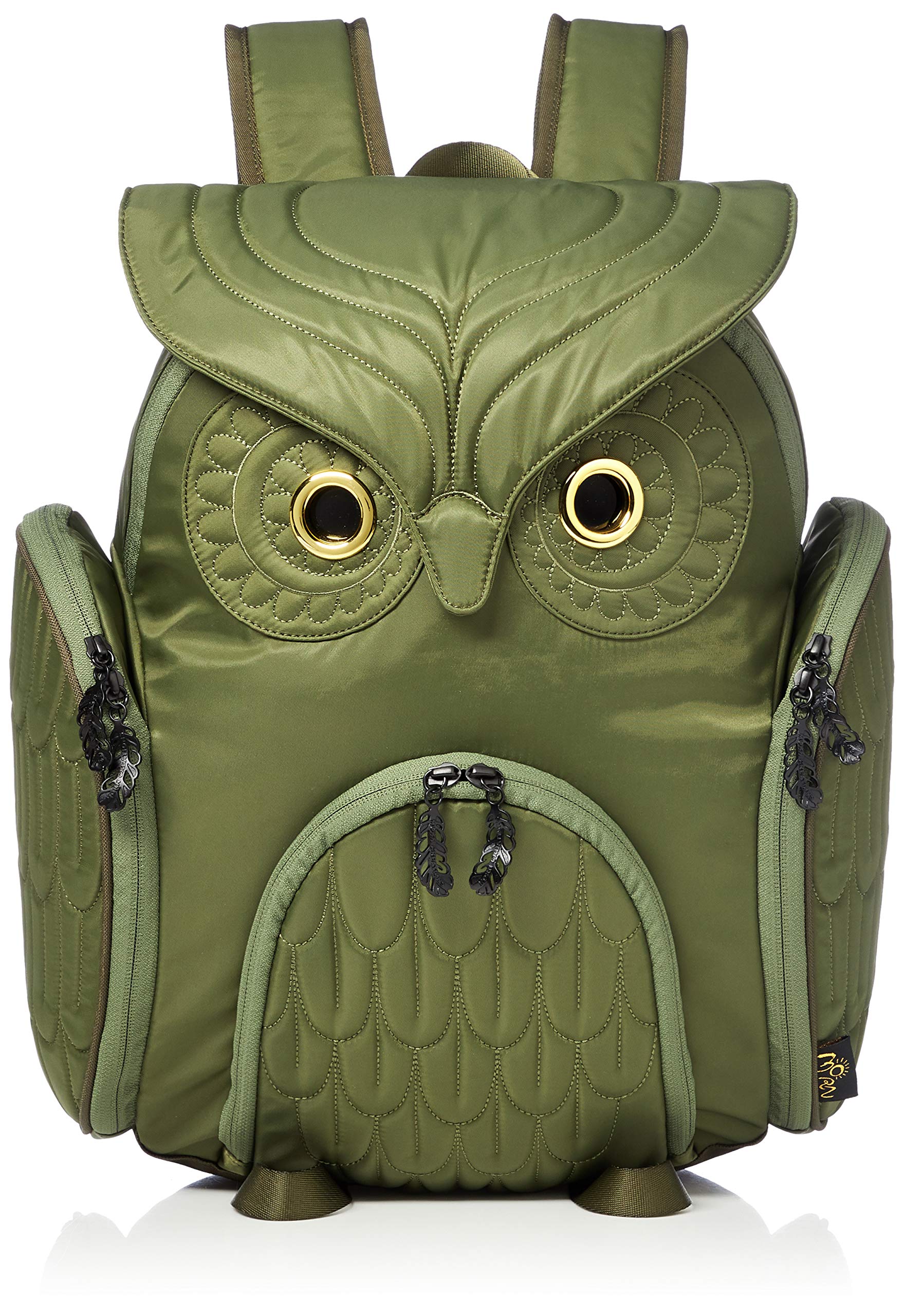 

MORN CREATIONS Owl Classic Backpack, Large, Green