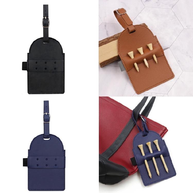 Leather Golfs Tees Holder Pouches for Bag Belt Golfs Tees Storage Bag Golfs Gifts for Men Women Golfing Tees Container