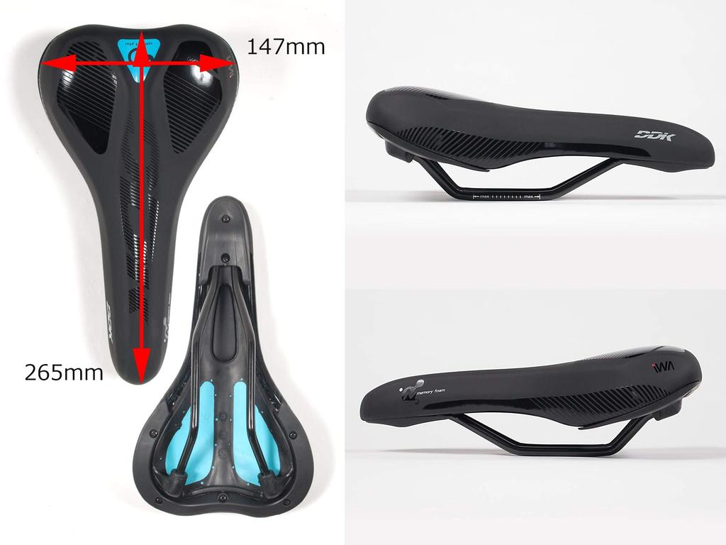 iWA Hybrid Saddle Comfort Plus DD043 Comfortable Saddle for Bicycles Hybrid - (Road Bikes, Bikes)