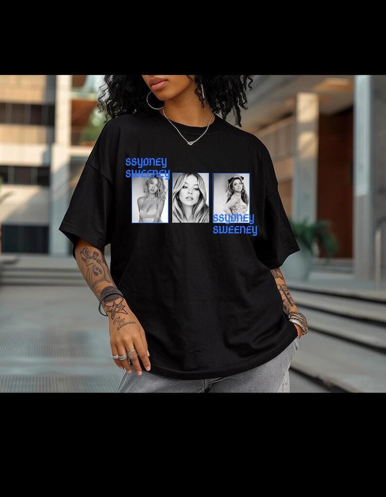 Stylish Sydney Sweeney Fan Art T-Shirt Unisex T-Shirt XL