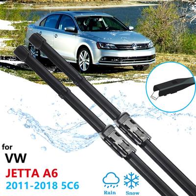 Car Wiper Blade for Volkswagen VW Jetta A6 5C6 Mk6 6 2011~2018 Front Windscreen Windshield Wipers Car Accessories 2012 2013